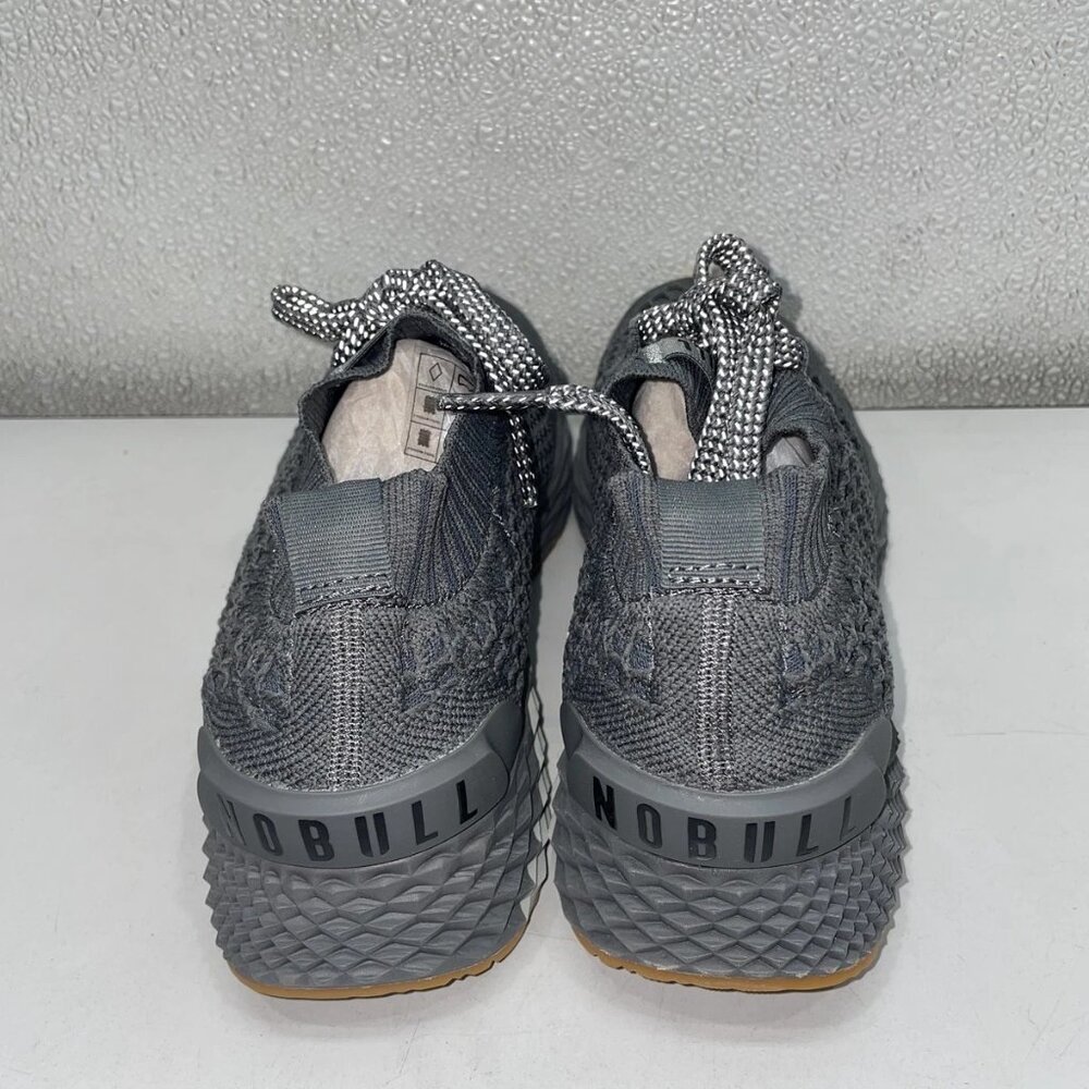 NEW NOBULL Dark Grey Diamond Knit Runner Sneakers – Unisex Men’s 7.5 / Women’s 9 - Picture 6 of 8